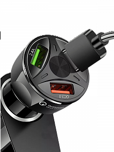 Зарядка в прикуриватель для автомобиля 3*USB TDS TS-CAU32 Черное